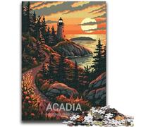 Puzzle del Parco Nazionale di Acadia da 1000 pezzi per adulti, per età 14+, decorazioni per la casa, giochi per famiglie, regali di compleanno di Natale, 1000 pezzi (50x75cm)
