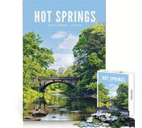 Puzzle del Parco Nazionale di Hot Springs da 1000 pezzi per adolescenti,stimolante per la mente,ideale per il tempo libero e la fuga dalla realtà,con incastro perfetto,perfetto per le vacanze