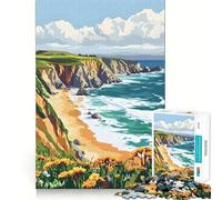 Puzzle del Parco Nazionale di Point Reyes, California, per ragazzi, 1000 pezzi, gioco di logica e avventura, taglio preciso, lista dei desideri di Babbo Natale (38x52cm)