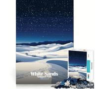 Puzzle del Parco Nazionale di White Sands,1000 pezzi,gioco di concentrazione mentale,design a incastro preciso,sfida interattiva per il cervello,per la casa (38x52cm)