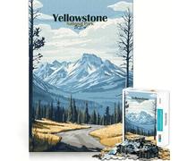 Puzzle del Parco Nazionale di Yellowstone per adulti,1000 pezzi,gioco stimolante per la mente,pezzi precisi e facili da incastrare,attività rilassante di gruppo al chiuso (38x26cm)