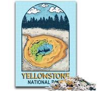 Puzzle del Parco Nazionale di Yellowstone per adulti, arte interessante, riduzione dello stress, lista dei desideri con Babbo Natale per età 14 anni, 1000 pezzi (50x75cm)