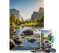 Puzzle del Parco Nazionale di Yosemite da 1000 pezzi esercizio mentale divertente,pezzi che si incastrano perfettamente,un modo coinvolgente per trascorrere il tempo libero (38x52cm)