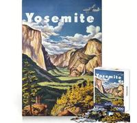 Puzzle del Parco Nazionale di Yosemite da 1000 pezzi per adolescenti, per sviluppare capacità analitiche, ideale per una fuga serena, con incastri precisi, perfetto come regalo di Natale (38x52cm)