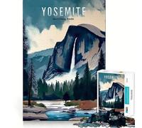 Puzzle del Parco Nazionale di Yosemite per adulti,1000 pezzi,gioco di abilità,taglio di precisione,sfida divertente per il tempo libero (38x26cm)