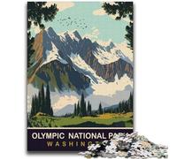 Puzzle del Parco Nazionale Olimpico per adolescenti da 2000 pezzi, giocattoli educativi per l'apprendimento, giochi per famiglie con poster abbinato e foglio di quiz, 2000 pezzi (70x100cm)
