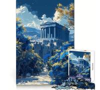 Puzzle del Partenone, Grecia, per ragazzi, 1000 pezzi, puro gioco di logica, tranquillo, rilassante, pulito, decorazione da parete 38x26cm
