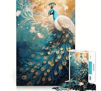 Puzzle del Pavone Mitico per Adulti, 1000 Pezzi, Gioco Intellettuale, Gioco Rilassante, Decorazione da Parete di Qualità (38x52cm)