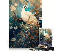 Puzzle del Pavone Mitico per Adulti, 1000 Pezzi, Gioco per Esercizi Mentali, Divertimento in Casa, Taglio di Precisione, Regalo per le Vacanze (38x52cm)