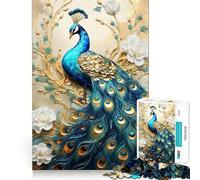 Puzzle del Pavone Mitico per Ragazzi, 1000 Pezzi, Gioco Mentale, Tempo Libero, Divertimento, Taglio Premium, Regalo Premuroso (50x75cm)