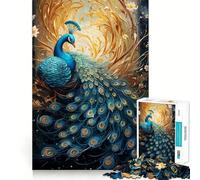 Puzzle del Pavone Mitico per Ragazzi, 1000 Pezzi, Gioco Mentale, Tempo Libero, Divertimento, Taglio Premium, Regalo Premuroso (50x75cm)