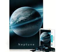 Puzzle del pianeta Nettuno nello spazio, 1000 pezzi, per adulti, gioco cognitivo, divertente da assemblare, pezzo da collezione (38x52cm)