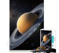 Puzzle del pianeta Saturno con anelli nello spazio, 1000 pezzi, per ragazzi, gioco di allenamento mentale, momento di relax, assemblaggio artistico, regalo stagionale (50x75cm)