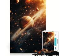 Puzzle del pianeta Saturno da 1000 pezzi per ragazzi, stimola la memoria, rilassa e migliora la concentrazione Regalo creativo (50x75cm)