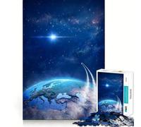 Puzzle del pianeta Terra per ragazzi, 1000 pezzi, divertente e rilassante, con ritagli nitidi, decorazione murale (38x26cm)