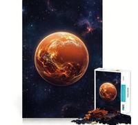 Puzzle del pianeta Venere nello spazio stellato,1000 pezzi da ricomporre,divertente gioco con tecnologia di taglio laser avanzata,giocattolo per le vacanze e l'intrattenimento al chiuso (50x75cm)