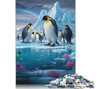 Puzzle del pinguino, sfida difficile, puzzle in cartone riciclato al 100%, per donne e uomini, regali per la festa della mamma, 1000 pezzi (38x26 cm)