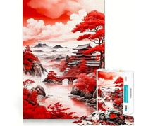 Puzzle del ponte sul fiume per ragazzi, 1000 pezzi, sfida mentale, divertimento rilassante, taglio preciso, regalo festivo (38x26cm)
