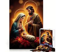 Puzzle del presepe con Gesù per adulti, 1000 pezzi, gioco per esercizi mentali, momento di relax, design da assemblare, (38x52cm)