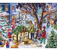 Puzzle del presepe di quartiere, 1000 pezzi Vermont Christmas Company