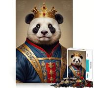 Puzzle del Principe Panda per adulti, 1000 pezzi, gioco per la concentrazione e il relax, con bordi netti, ideale per il gioco dei desideri di Babbo Natale (38x52cm)