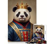 Puzzle del Principe Panda per adulti, 1000 pezzi, gioco per la concentrazione e il relax, con bordi netti, ideale per il gioco dei desideri di Babbo Natale (38x52cm)