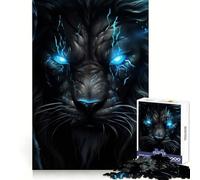Puzzle del Re Leone arrabbiato da 1000 pezzi per adolescenti, abilità analitiche, fuga serena, assemblaggio preciso, regalo per le vacanze (50x75cm)