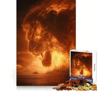 Puzzle del Re Leone Celeste per adulti,1000 pezzi,esercizio di ragionamento,hobby rilassante,bordi di alta qualità,regalo di Natale unico (50x75cm)