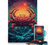 Puzzle del segno zodiacale del Cancro per ragazzi,1000 pezzi,gioco stimolante per la mente,pezzi ben tagliati e senza sbavature,facile da imparare,divertimento per tutta la famiglia (50x75cm)