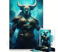Puzzle del segno zodiacale del Toro da 1000 pezzi per adolescenti, gioco di logica, momento di relax, bordo di qualità, regalo perfetto 38x52cm