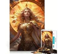Puzzle del segno zodiacale Vergine da 1000 pezzi,gioco creativo che stimola la mente Componenti robusti e facili da tagliare,ideale per i viaggi Gioco di logica,regalo perfetto (38x26cm)