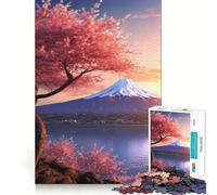 Puzzle del sereno Monte Fuji da 1000 pezzi per adolescenti, gioco di logica mentale, evasione rilassante, opera d'arte dai bordi sottili da collezione (50x75cm)