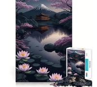 Puzzle del sereno Monte Fuji da 1000 pezzi per adolescenti, ideale per rafforzare la memoria, calmare e rilassarsi, con bordi di qualità, regalo perfetto (50x75cm)
