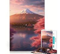 Puzzle del sereno Monte Fuji da 1000 pezzi per adulti, gioco cognitivo da assemblare insieme, divertente pezzo da collezione (38x26cm)