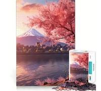 Puzzle del sereno Monte Fuji da 1000 pezzi per adulti, gioco cognitivo da assemblare insieme, divertente pezzo da collezione (50x75cm)