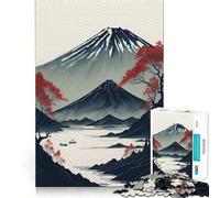 Puzzle del sereno Monte Fuji da 1000 pezzi per adulti, gioco intelligente e divertente per la casa, bordi lisci, oggetto da collezione (38x26cm)
