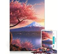 Puzzle del sereno Monte Fuji da 1000 pezzi per adulti, ideale per stimolare la mente e alleviare lo stress, con bordi precisi, perfetto come decorazione da parete (38x26cm)