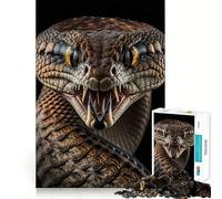 Puzzle del Serpente Arrabbiato,1000 pezzi,gioco di concentrazione mentale,taglio di precisione,bordi lisci,gioco significativo per costruire connessioni (38x52cm)