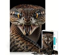 Puzzle del Serpente Arrabbiato per Adulti,1000 Pezzi,Gioco di Memoria e Allenamento per la Mente,Taglio Laser per Un Incastro Perfetto, Alleviare lo Stress (38x26cm)