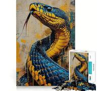 Puzzle del Serpente Insidioso per Ragazzi, 1000 Pezzi, Migliora la Memoria, Divertimento Silenzioso, Bordo Preciso, Regalo Artistico 38x52cm
