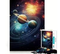Puzzle del Sistema Solare per ragazzi, 1000 pezzi, puro gioco di logica, tranquillo, pulito, decorazione da parete 38x52cm