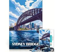 Puzzle del Sydney Harbour Bridge da 1000 pezzi per adolescenti migliora la memoria, rilassante e divertente, con bordi netti, 38x52cm
