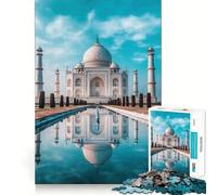 Puzzle del Taj Mahal con riflesso, 1000 pezzi, gioco intelligente per la famiglia, taglio preciso, regalo stagionale 38x52cm
