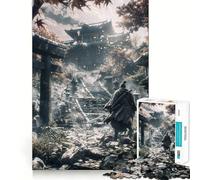 Puzzle del Tempio Antico dei Samurai per Ragazzi, 1000 Pezzi, Giocattolo Intelligente per il Ragionamento, Antistress, Bordi Affilati, Regalo di Compleanno (38x52cm)