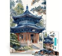 Puzzle del Tempio di Sipadeng per adulti, 1000 pezzi, gioco intelligente antistress, assemblaggio, regalo speciale 50x75cm
