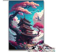 Puzzle del tempio giapponese per adolescenti, 2000 puzzle, per ammazzare il tempo durante le vacanze, ogni pezzo è unico - Gioco stimolante e divertente per tutta la famiglia (70x100cm)
