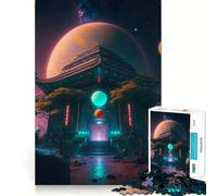 Puzzle del Tempio Spaziale da 1000 pezzi per ragazzi, stimolante per la mente, ideale per il tempo libero, con bordi precisi e un regalo pensato con cura 50x75cm