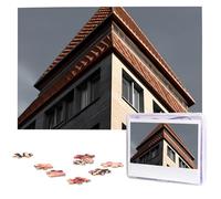 Puzzle del tetto di architettura dalle foto 1000 pezzi Puzzle in legno personalizzato Puzzle impegnativo per adulti Immagine personalizzata Puzzle Regali per famiglia Matrimonio amico