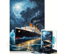 Puzzle del Titanic per ragazzi, 1000 pezzi, gioco di logica, passatempo per la casa, taglio preciso, regalo per le festività 50x75cm