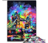 Puzzle del Tower Bridge di Londra per adulti e adolescenti, giocattoli che creano dipendenza, sfida all'intelligenza cerebrale, regali di compleanno per bambini dai 14 anni in su (26x38cm)